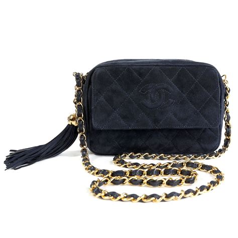 chanel suede camera bag|genuine chanel bag.